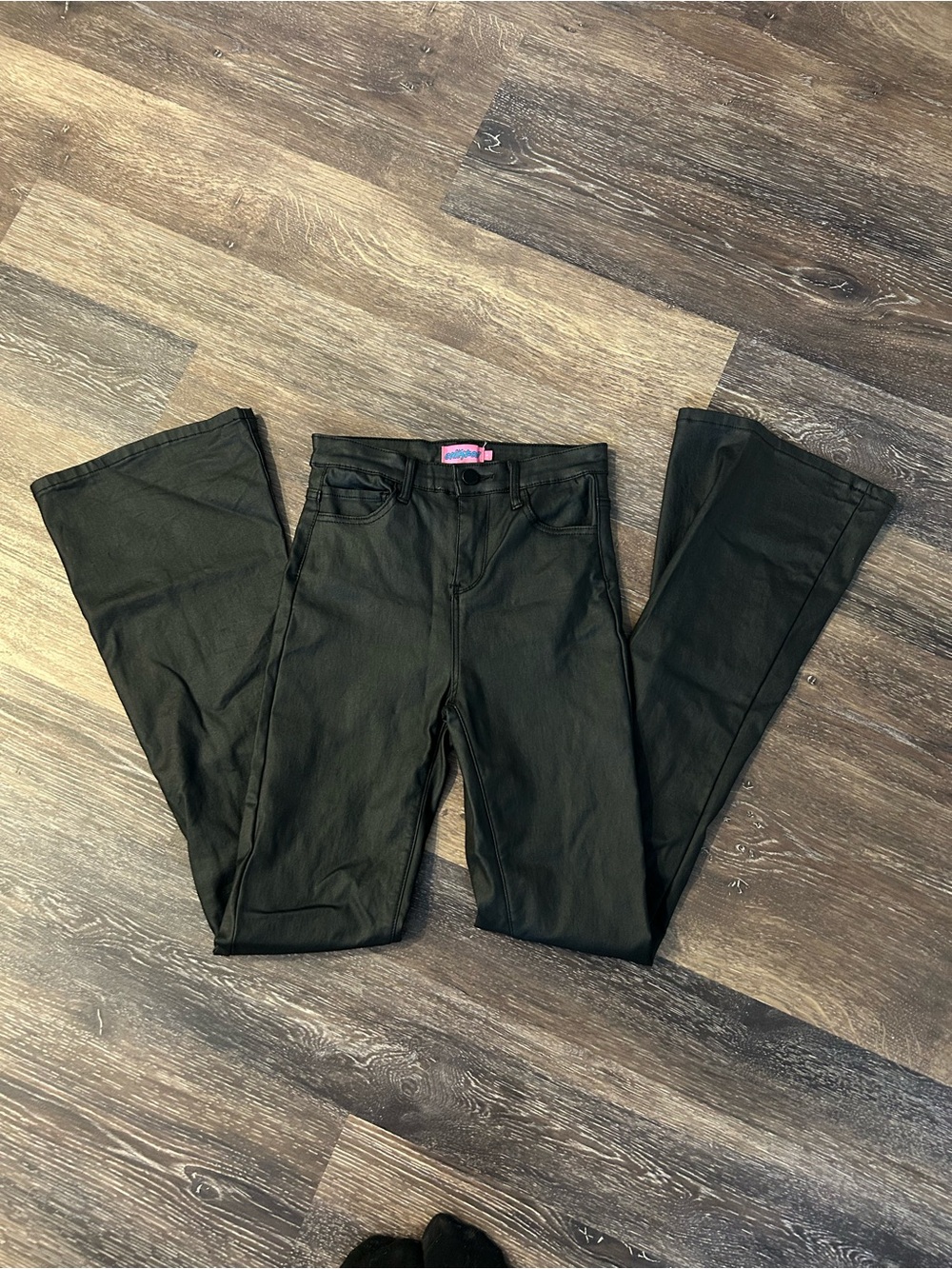 Edikted Faux Leather Flared Pants